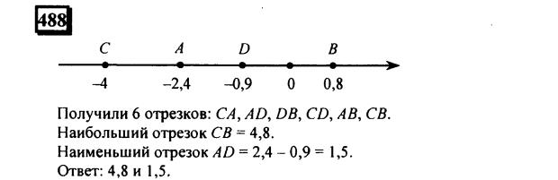 гдз по математике учебника Дорофеева и Петерсона для 6 класса ответ и подробное решение с объяснениями часть 2 задача № 488