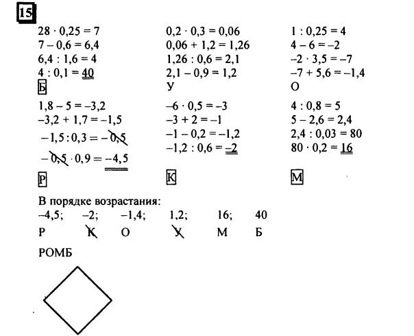 гдз по математике учебника Дорофеева и Петерсона для 6 класса ответ и подробное решение с объяснениями часть 3 задача № 15