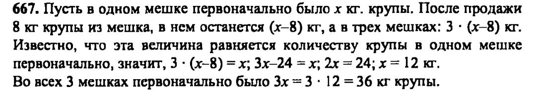 гдз математика Зубарева 6 класс ответ и подробное решение с объяснениями задачи № 667