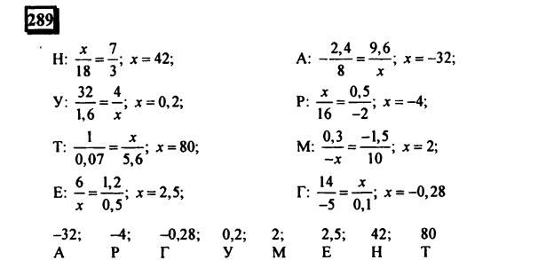 гдз по математике учебника Дорофеева и Петерсона для 6 класса ответ и подробное решение с объяснениями часть 3 задача № 289